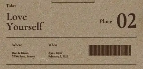 Love yourself ticket